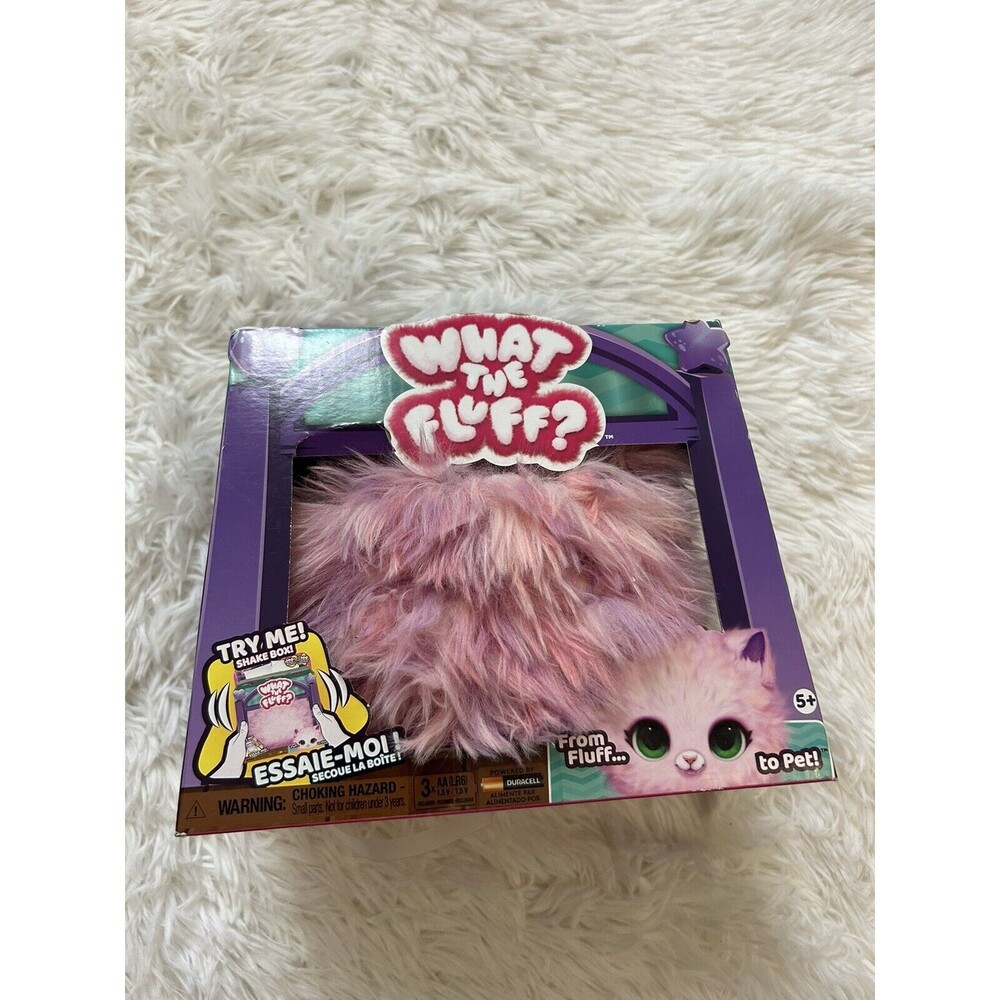 Spin Master What The Fluff Pink Pet Interactive Toy New